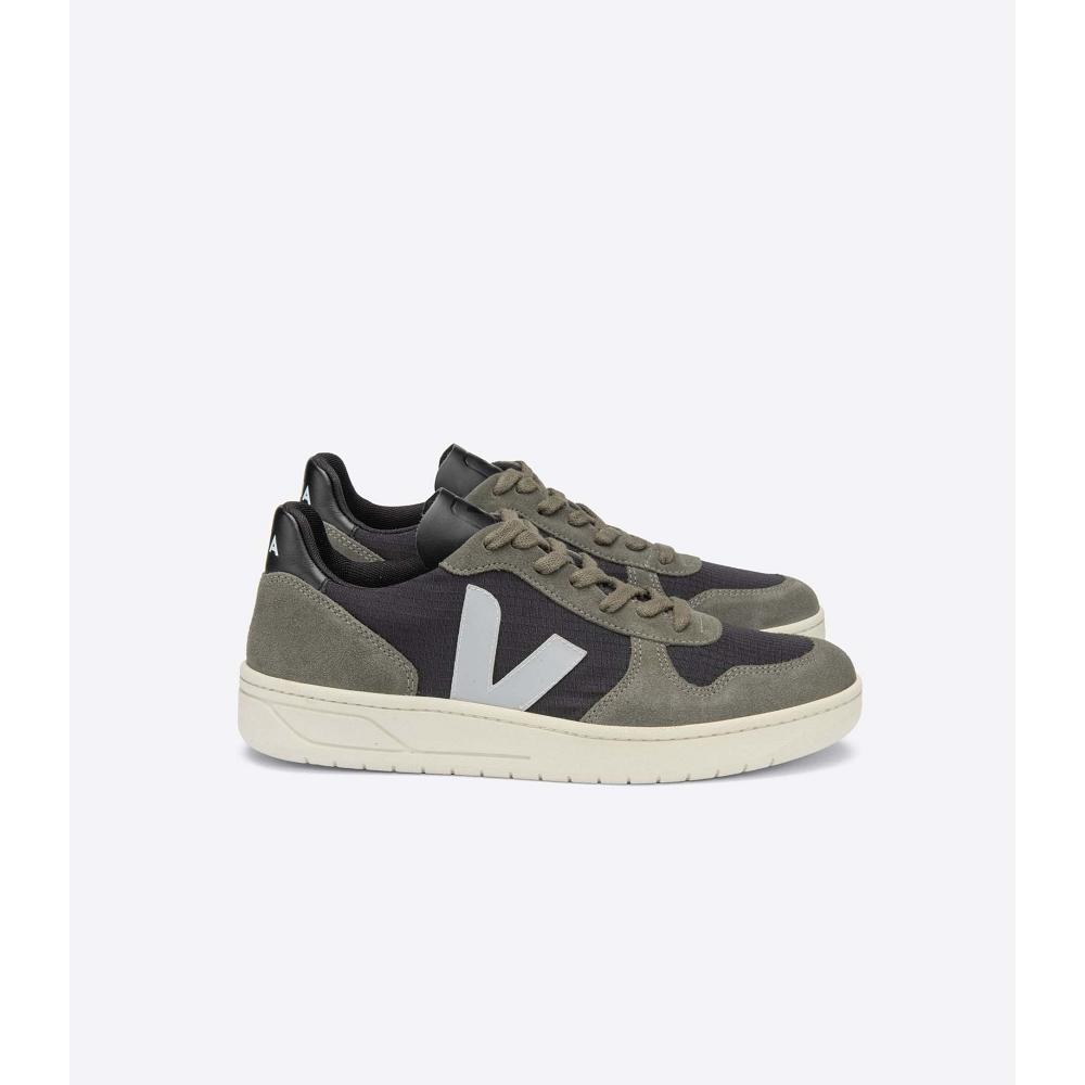 Veja V-10 RIPSTOP Tenisky Panske Black/Grey | SK 325MQZ